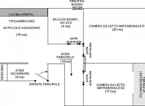 Appartamento 1 - pianta