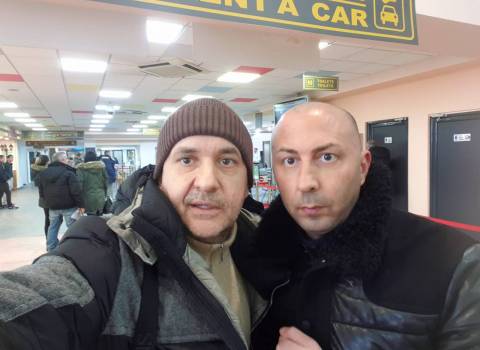 31-12-19 Aeroporto Timisoara con Mario Vidican, si rientra