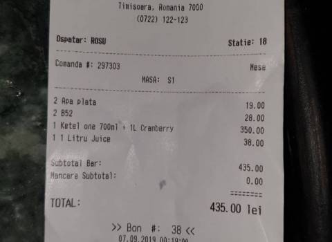 Quanto costa un tavolo in discoteca a Timisoara 6-09-2019